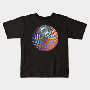 Metallic Cube Gem Kids T-Shirt